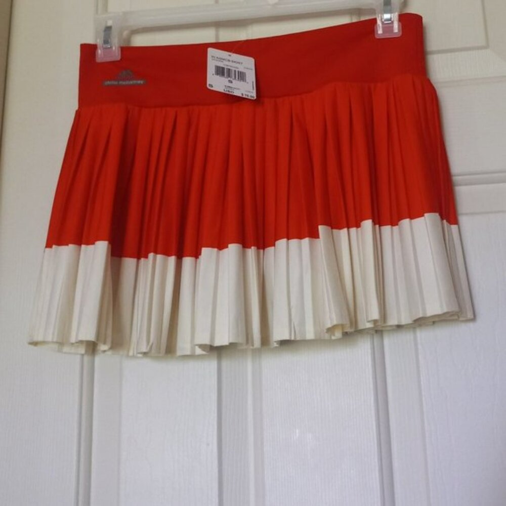 Nwt Adidas Stella McCartney OUTFIT SET: Tennis Skort Skirt + Polo Tank Top M - Picture 7 of 15